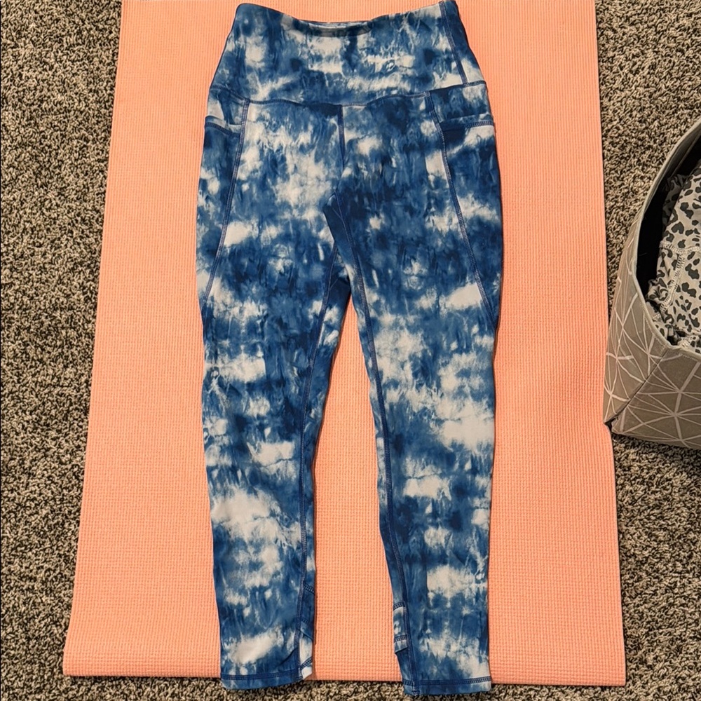 Comfy tie die pocket leggings